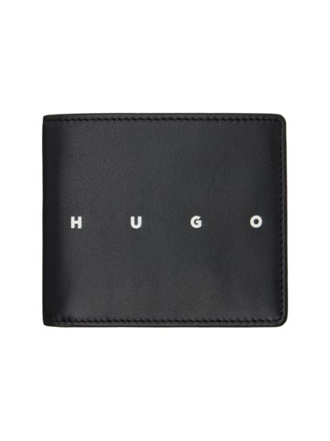 HUGO Black Leather Wallet