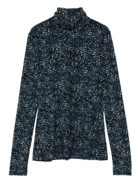 Audrey Cheetah print top