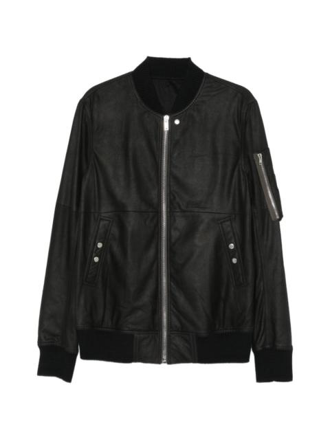Rick Owens Classic Flight button bomber jacket