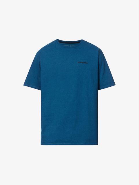 Patagonia Responsibili-Tee logo-print recycled-polyester and recycled-cotton-blend T-shirt