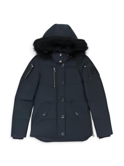 MOOSE KNUCKLES MOOSE KNUCKLES 3Q JACKET LDS GRANITE W/BLK PUFFER JACKET "Granite W/Blk"