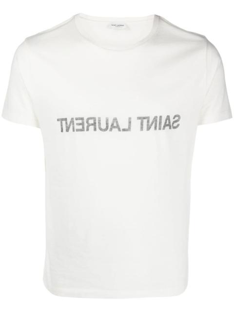 SAINT LAURENT Reverse cotton T-shirt