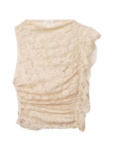 A.L.C. ruffled lace top