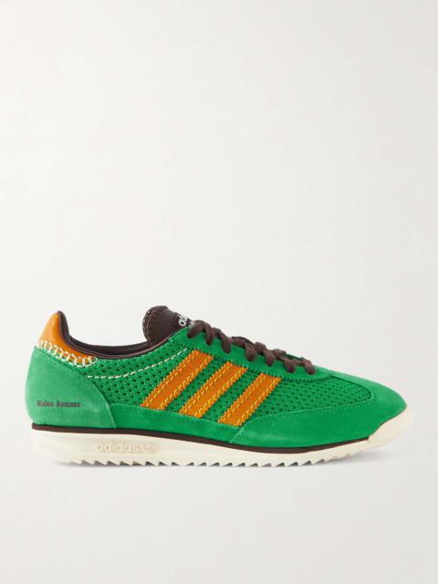 + Wales Bonner SL72 Suede and Mesh Sneakers