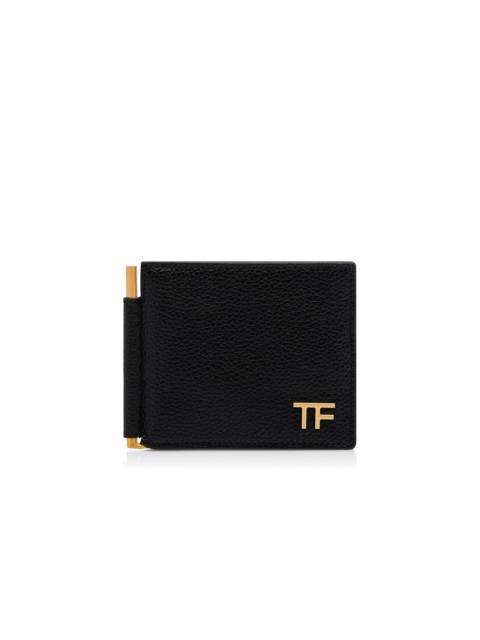 TOM FORD GRAIN LEATHER MONEY CLIP WALLET