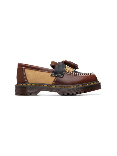 Dr. Martens Brown & Beige Adrian PWRK Tassel Loafers