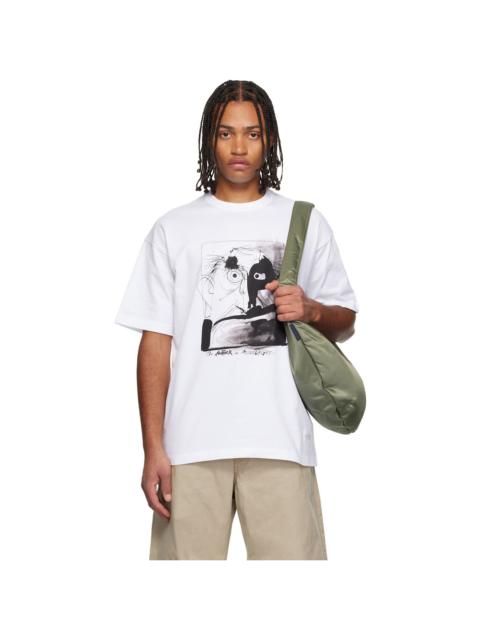 Comme des Garçons Homme White Print T-shirt
