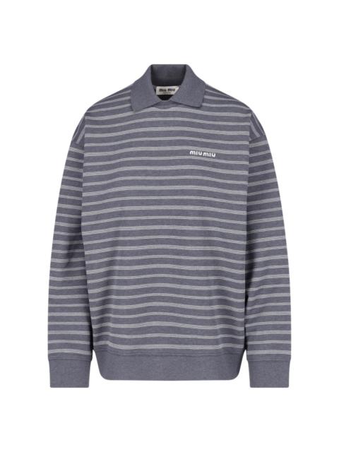 Miu Miu STRIPED POLO