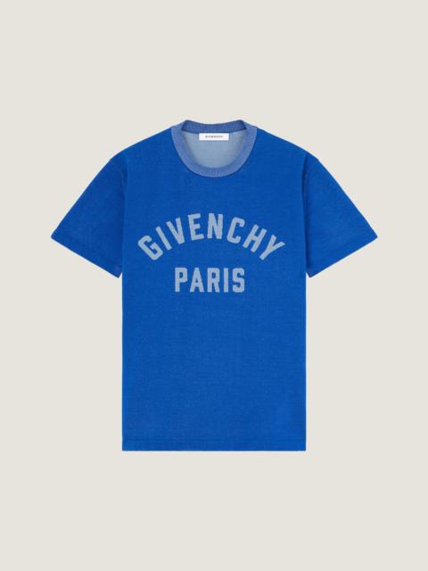 Givenchy T-SHIRT IN KNIT WITH GIVENCHY PARIS JACQUARD