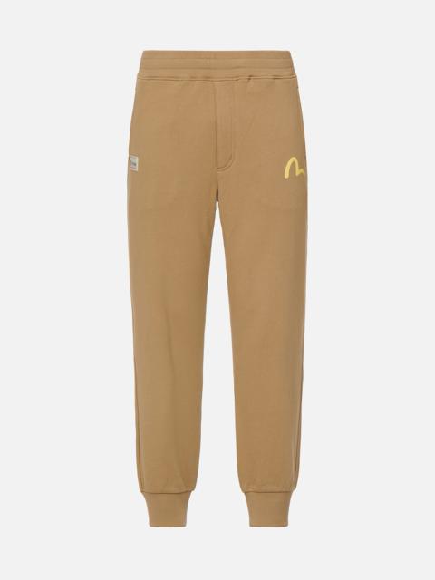 EVISU KOMAINU DARUMA PRINT SWEATPANTS