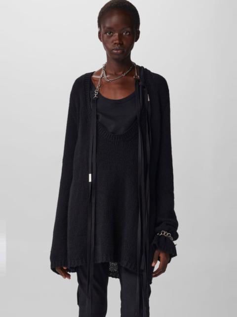 Ann Demeulemeester Carolina Knitted Body Fit Tunic