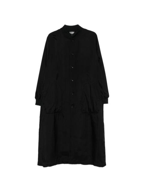 BLACK COMME des GARÇONS single-breasted buttoned coat