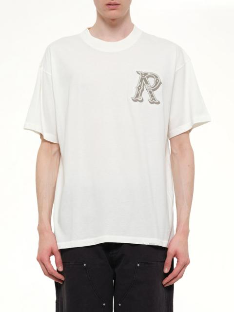 REPRESENT Western Initial T-Shirt in Flat White