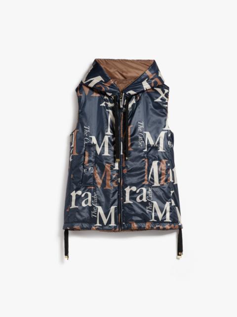 Max Mara LOGOS Reversible gilet in water-resistant printed canvas