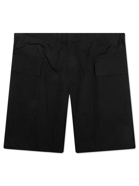 Jil Sander GLASS FINISH COTTON POPLIN 94 SHORTS - BLACK