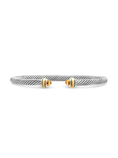 DAVID YURMAN Women's Cable Classics Color Bracelet with 18K Yellow Gold - Citrine
