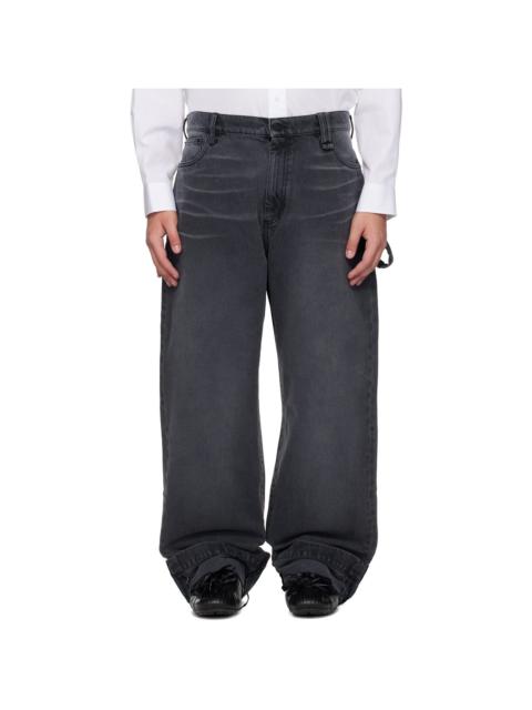 Simone Rocha Black Straight Leg Jeans
