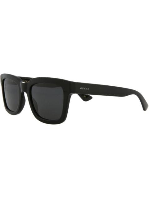 GUCCI Gucci Square Sunglasses Black/Smoke (GG0001SN-30013210-001)