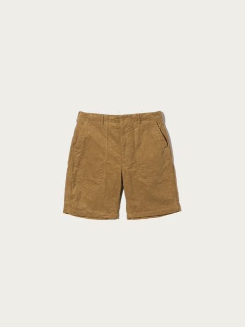 Engineered Garments Fatigue Short - Khaki 14 Corduroy