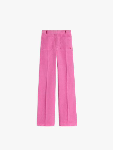Victoria Beckham Corduroy Alina Trouser in Lilac