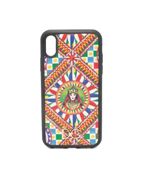 Dolce & Gabbana geometric-print iPhone XR case