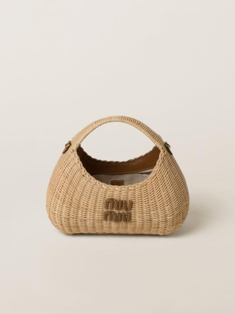 Miu Miu Wander wicker handbag