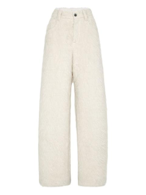 Brunello Cucinelli faux-fur trousers