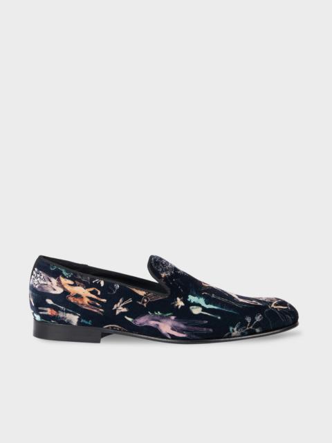 Paul Smith Navy 'Little Beasts' 'Rudyard' Loafers