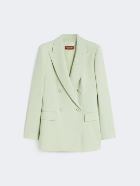 Max Mara Fitted wool crepe blazer - GREEN