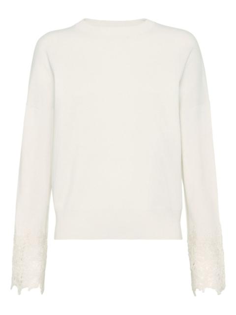 lace-cuffs sweater