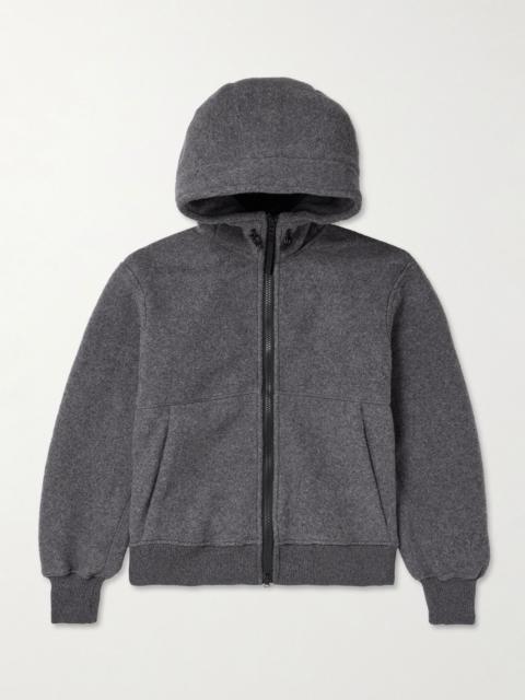 Canada Goose Chilliwack Wool and Lyocell-Blend Fleece Zip-Up Hoodie Gray