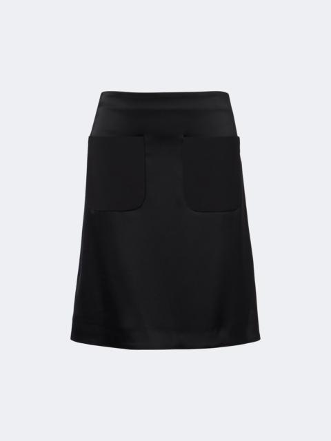courrèges Satin pencil skirt