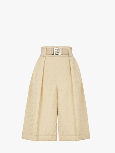 FENDI White nylon Bermudas