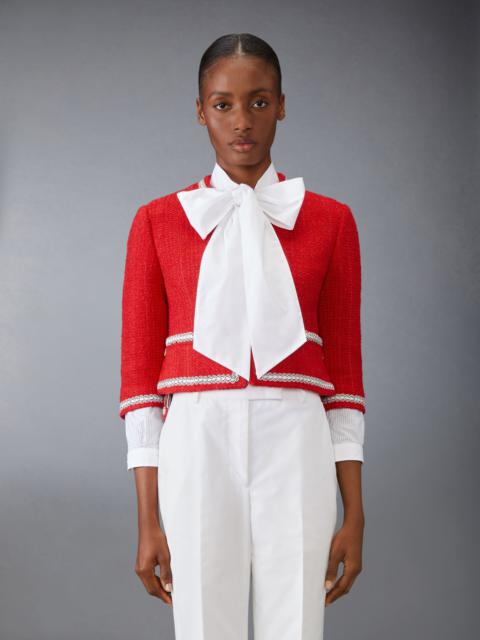 Thom Browne Tweed Drop Back Cardigan