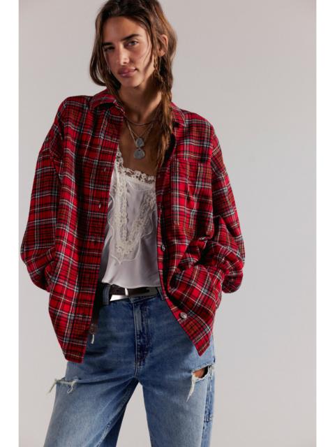 FREE PEOPLE We The Free Ashley Plaid Shirt