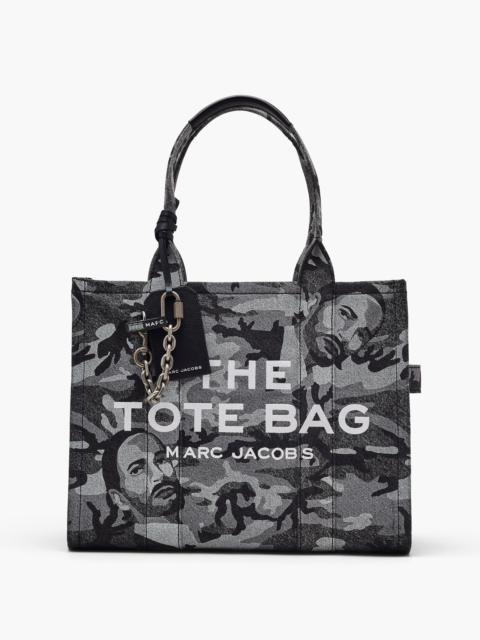Marc Jacobs THE MARC CAMO DENIM LARGE TOTE BAG