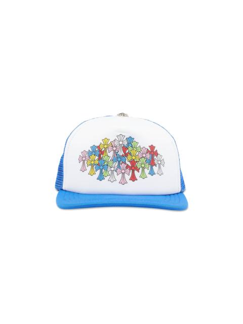 Chrome Hearts Crosse Trucker Hat 'Blue/White'