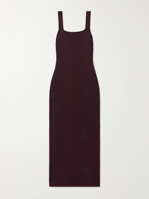 KHAITE Dixi Stretch-knit Midi Dress
