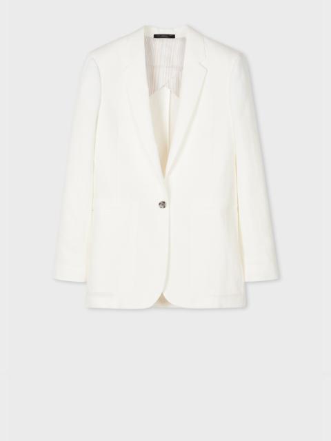 Paul Smith Women's Ivory Linen Blazer