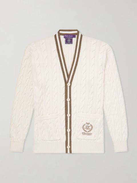 Ralph Lauren Wimbledon Capsule Cotton and Silk Cardigan