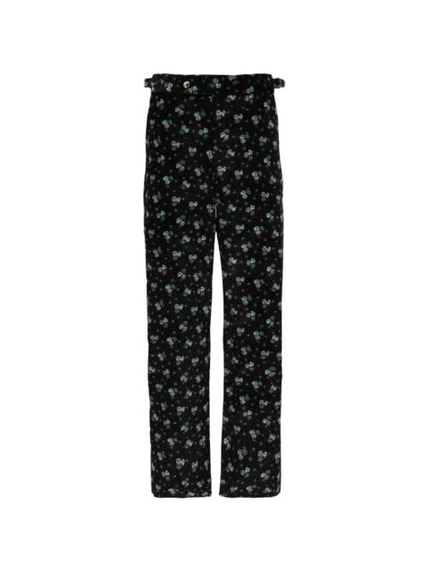 BODE Chicory floral corduroy trousers