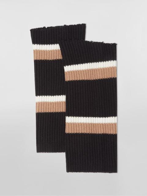 Marni CONTRAST STRIPED VIRGIN WOOL SLEEVES