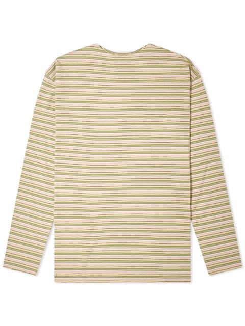 Auralee Hard Twist Stripe Long Sleeve