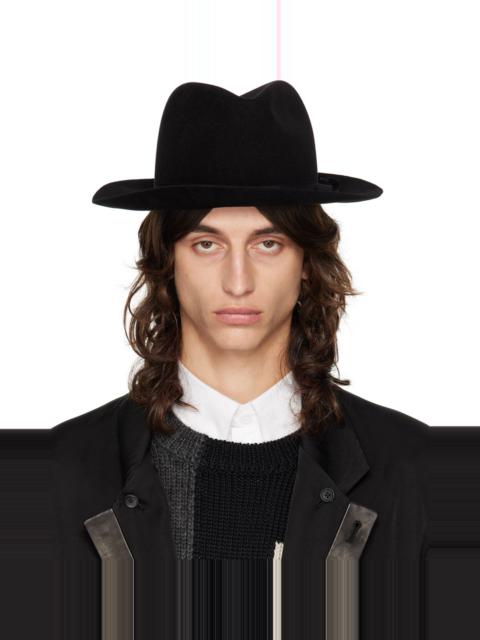 Yohji Yamamoto Black Soft Fedora