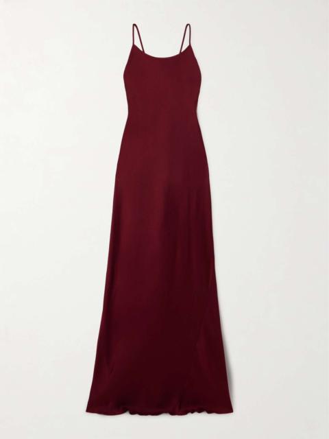 Cami open-back satin gown