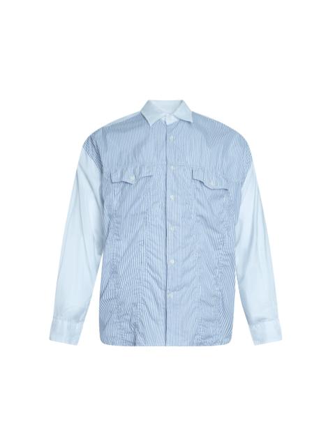 Comme des Garçons Homme Cotton Twill Stripe Long Sleeve Shirt