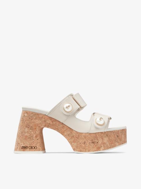 Fayence Wedge 95
Latte Leather Platform Wedge