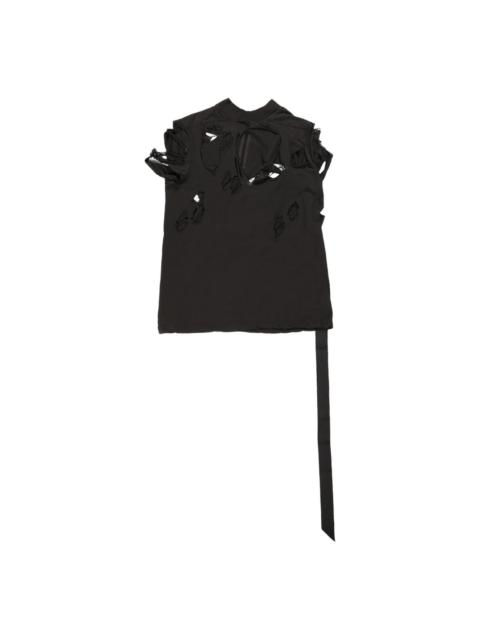 Rick Owens DRKSHDW cotton distressed top