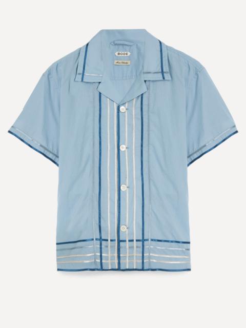 BODE Ribbon Plaid Short-Sleeve Shirt