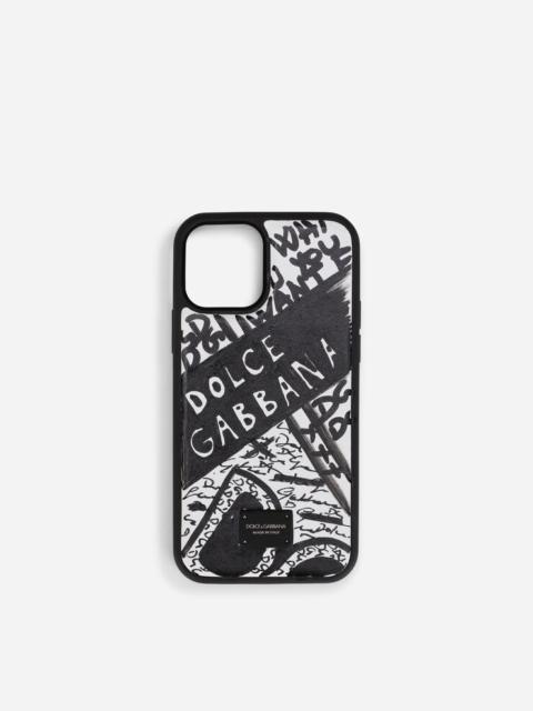 Dolce & Gabbana Graffiti-print calfskin iPhone 12 Pro cover